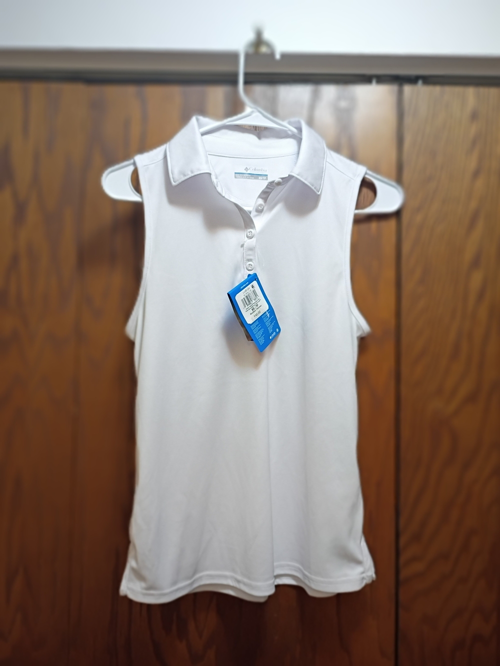 NWT Columbia Sleeveless Polo Tank in White